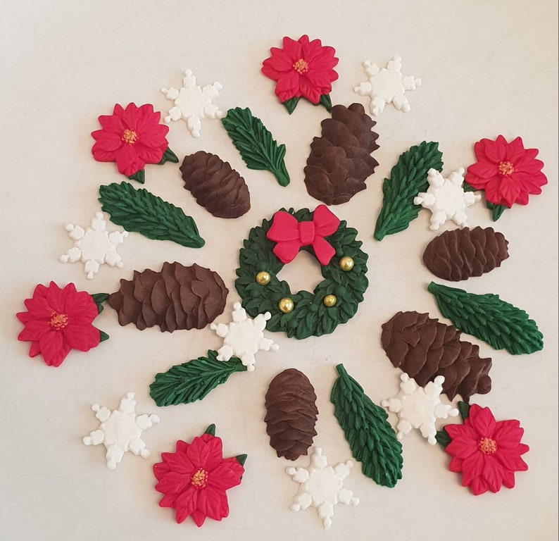 Edible Christmas Decorations Edible Pine Cones Spruce And Etsy
