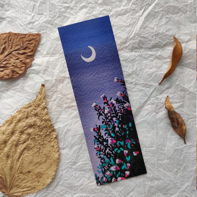Moonart Bookmarks set of 8 Prints Etsy