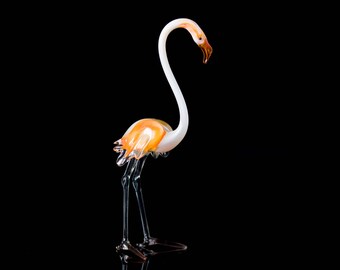 Blown Glass Flamingo Etsy