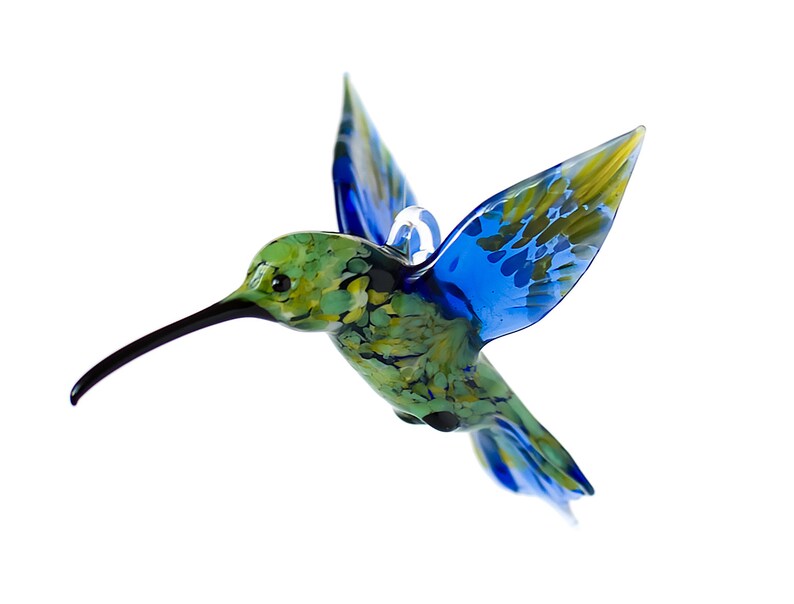 Blown Glass Hummingbird Art Birthdays Gift for Home and | Etsy
