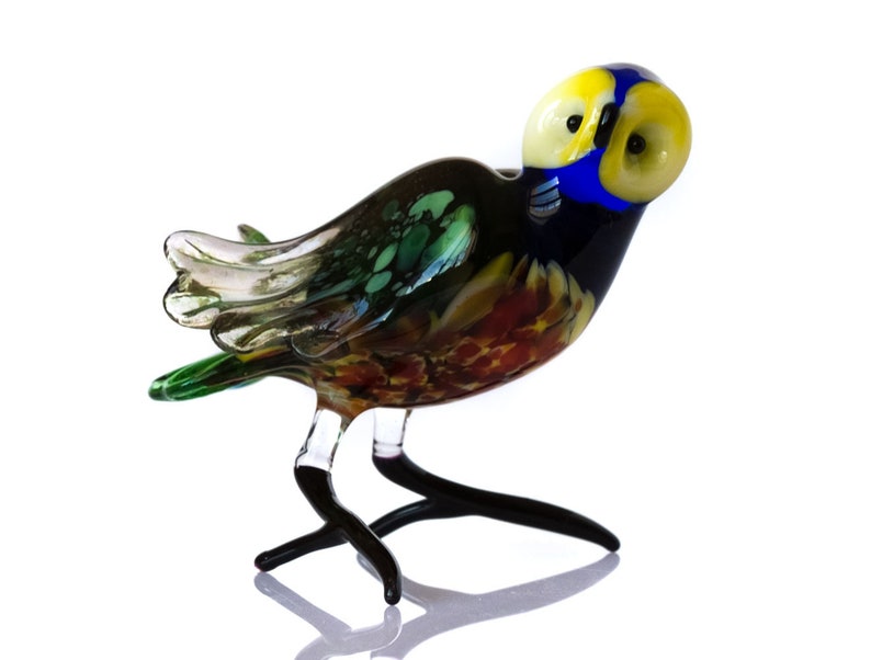Handmade Eagle Art Glass Blown Animal Bird Figurine