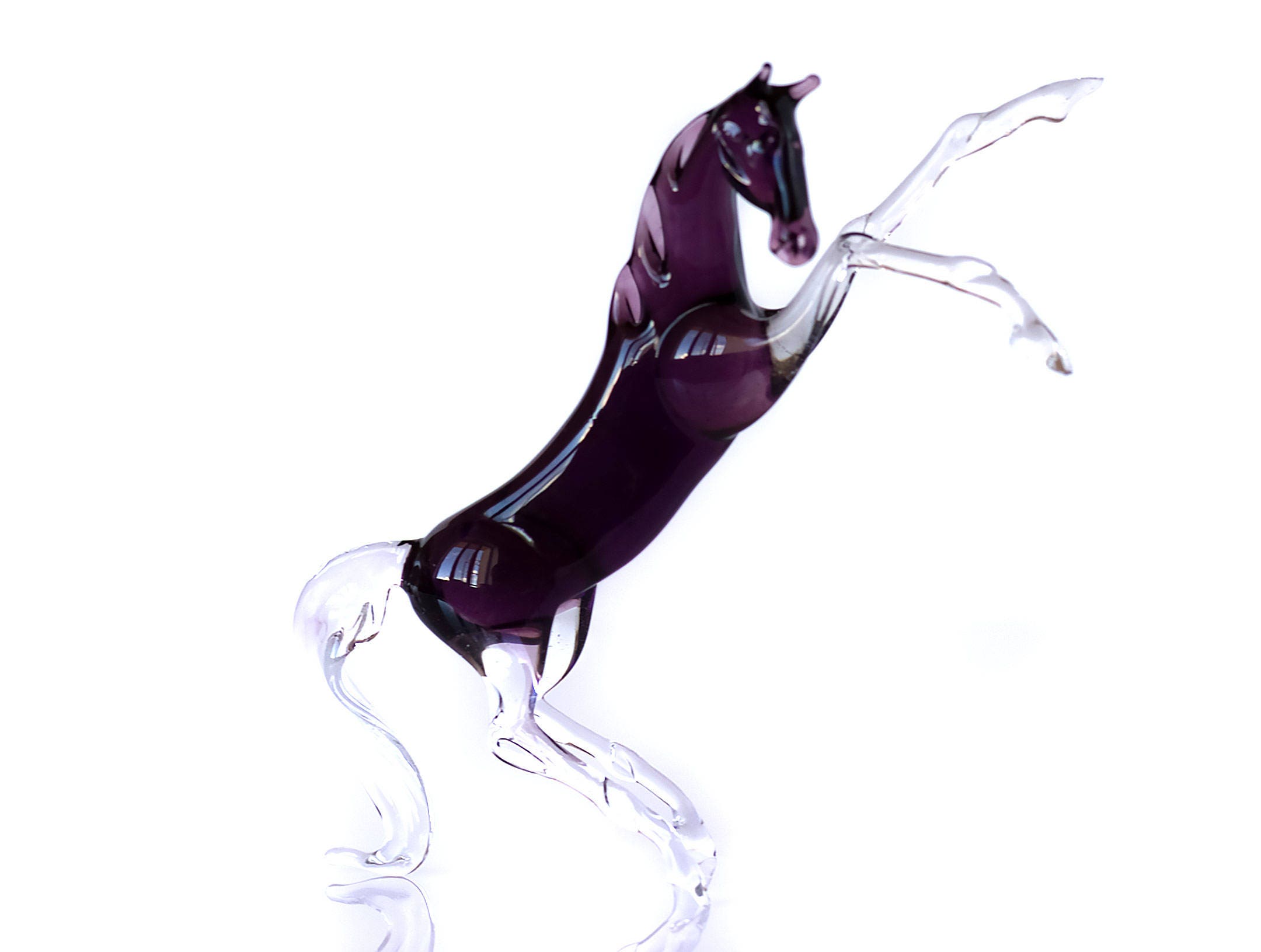 blown glass horse