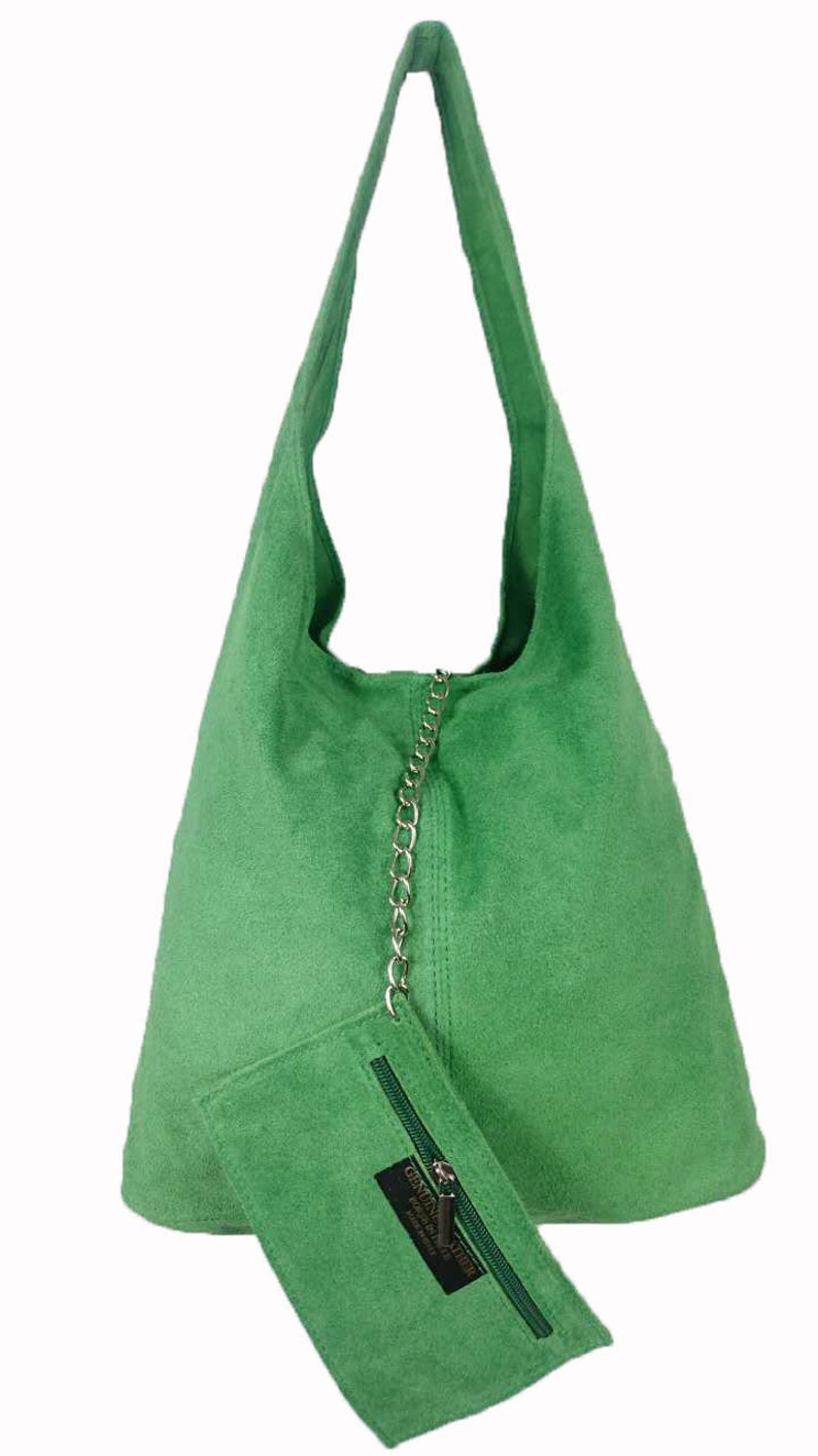 Italian Suede Leather Large Slouch Hobo Shoulder Handbag Tote Etsy