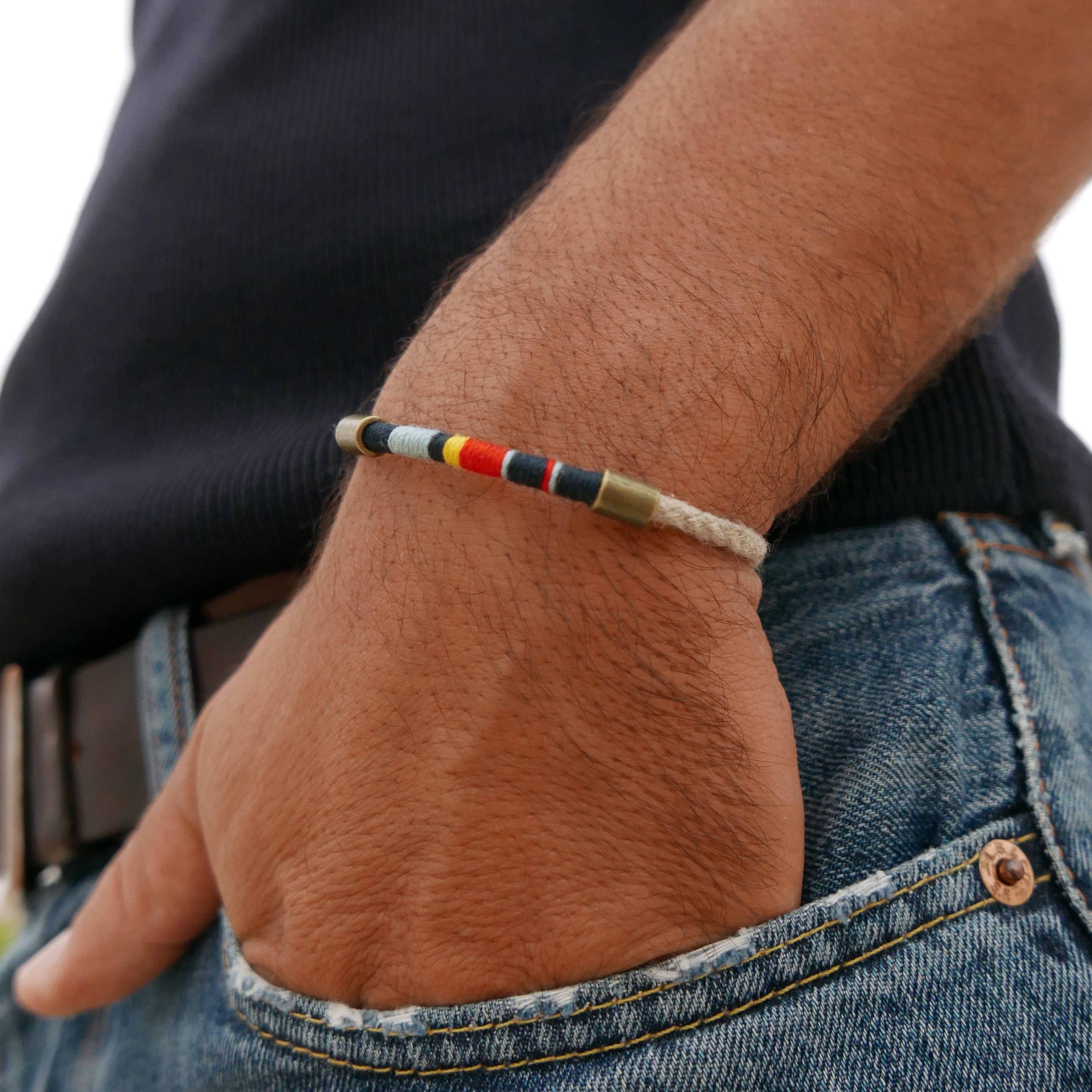 Nautical bracelet for men Handmade mens bracelet nautical Etsy