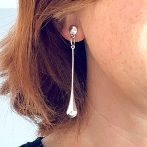 Boucles d'oreilles en argent, boucles d'oreilles pour femmes, boucles d'oreilles avant-gardistes, boucles d'oreilles tendance, boucles d'oreilles en argent pour elle, idée cadeau pour la fête des mères