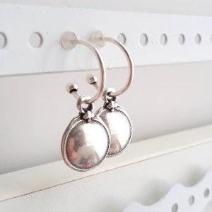 Silber Tropfen Ringe Ohrringe, Geschenk für Mutter, Boho, Tropfen Statement Ohrringe, Silberschmuck, Geburtstag, Alltagslook, zeitlose Ohrringe