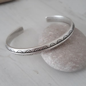 Silver Bracelet for Women, Ethnic Jewelry, Bohemian, Silver Open Cuff ...