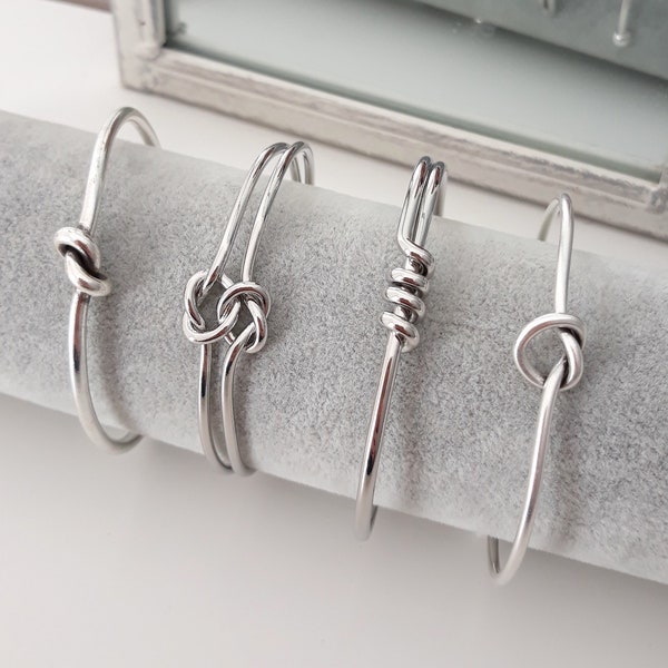 Silver Knotted Bracelet main image 0