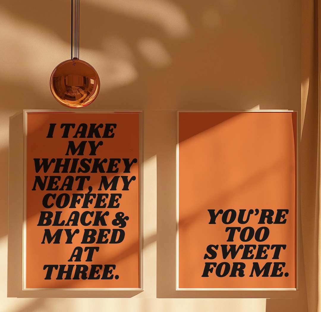 Hozier You're Too Sweet for Me Double Page Poster, Hozier Lyric Print ...