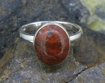Lewisian Classic Ring - Sterling Silver Scottish Jewellery, Scotland, Natural Red, 925 Silver, Lewis, Highlands, FREE WORDLWIDE SHIPPING