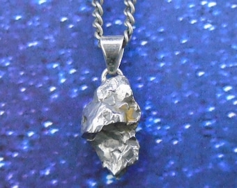 Meteorithänge i sterlingsilver – Rymdstenshalsband