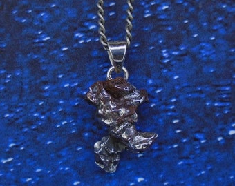 Meteorithänge – Rymdhalsband i sterlingsilver, gåva med stjärnskådning