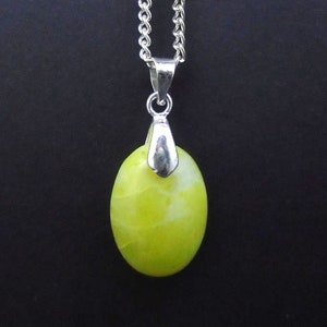 Highland Marble Pendant - Silver Plated Necklace, Beautiful Natural Colours & Patterns, Scotland, Highlands - FREE WORLDWIDE DELIVERY