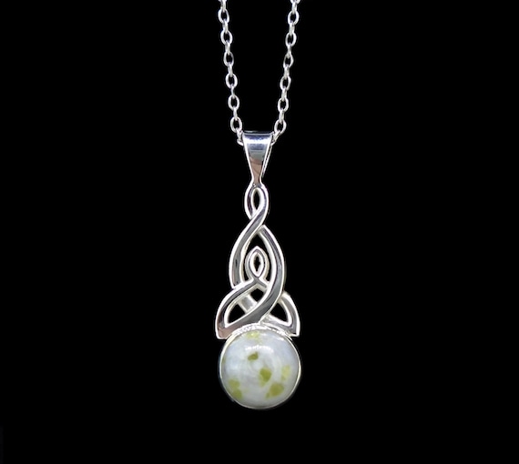 Iona Marble Celtic Knot Pendant 925 Silver Necklace Natural Scottish Stone Isle of Iona Pilgrimage FREE WORLDWIDE DELIVERY IP11 Etsy Canada