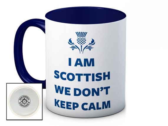 Keep Calm I/'m Scottish Mug Can Personalise Any Name Or Text Great Scotland Gift