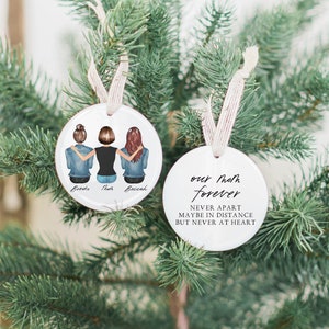 Personalized Ornament, Mom Gift From Daughter, Custom Mother Son Gift, Mom Birthday Gift, Family Ornament, Christmas Gift for Mom, Portraits