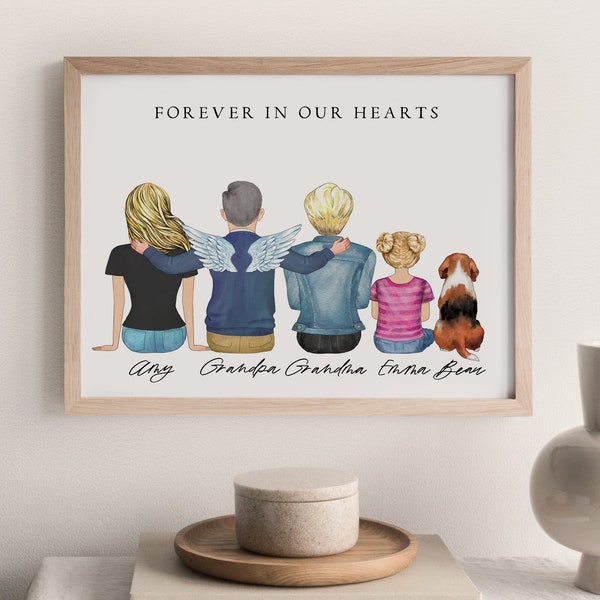 Personalized Memorial Gift for Loss of Grandmother, Grief Gift for Loss of Grandfather, Sympathy Gift, Mother Remembrance Gift for Father