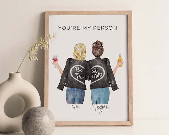 1pc, Best Friend Birthday Gifts For Women (10.16 X10.16 X1.02 Cm), Unique  Long Distance Bestie Gift Ideas, Best Friend Bff Work Bestie Friendship  Gift