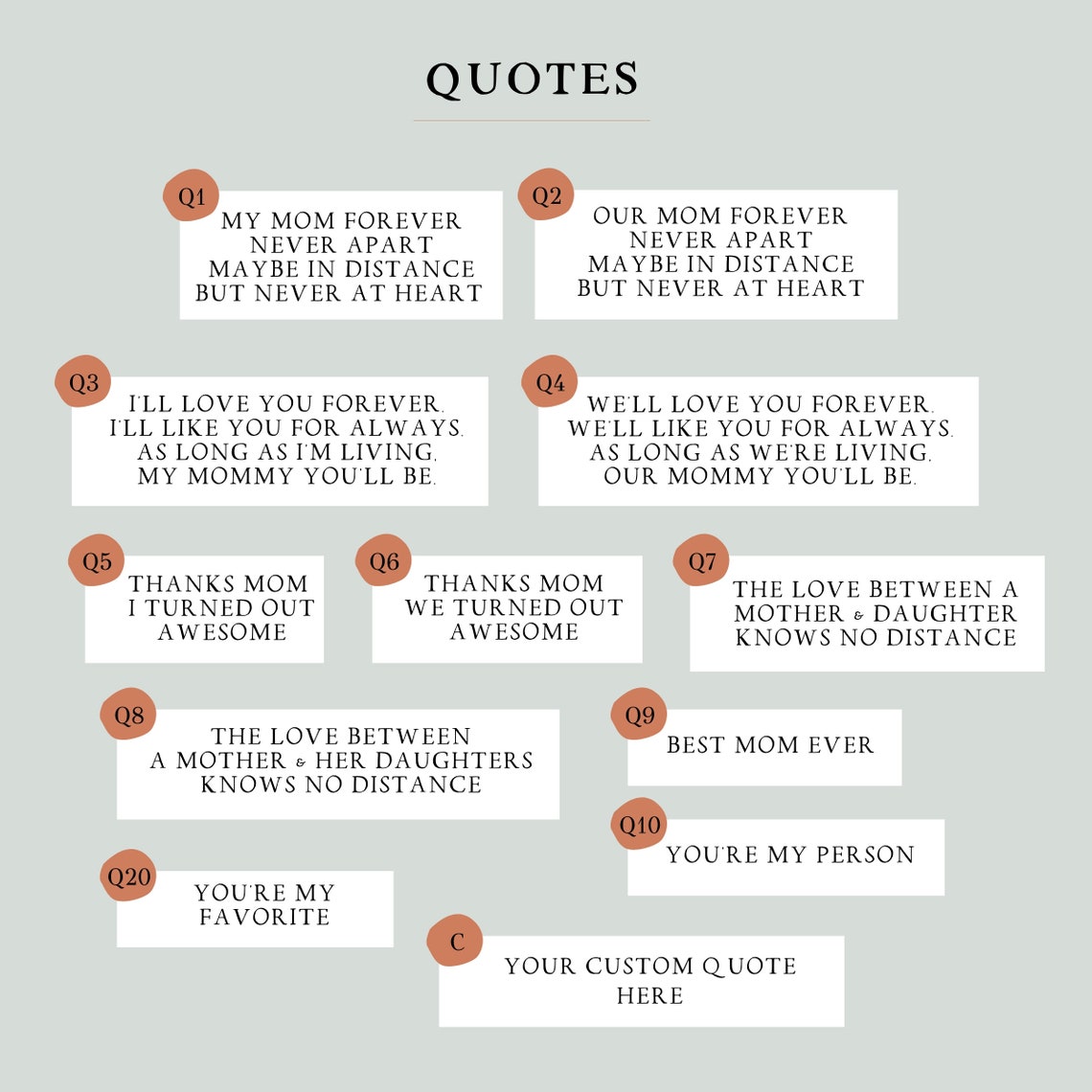 Personalized Wall Art Mom Gift From Daughter Custom Mother Etsy