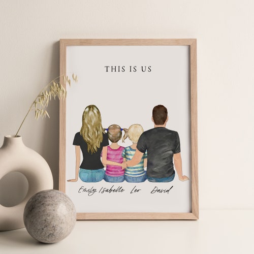 Personalized Wall Art Mom Gift From Daughter Custom Mother Etsy