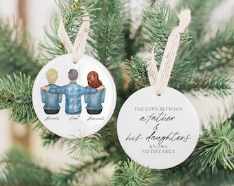 Personalized 2023 Christmas Ornament for Dad Christmas Gift From Daughter, Dad Ornament Gift for Dad Birthday, Custom Dad Gift from Son