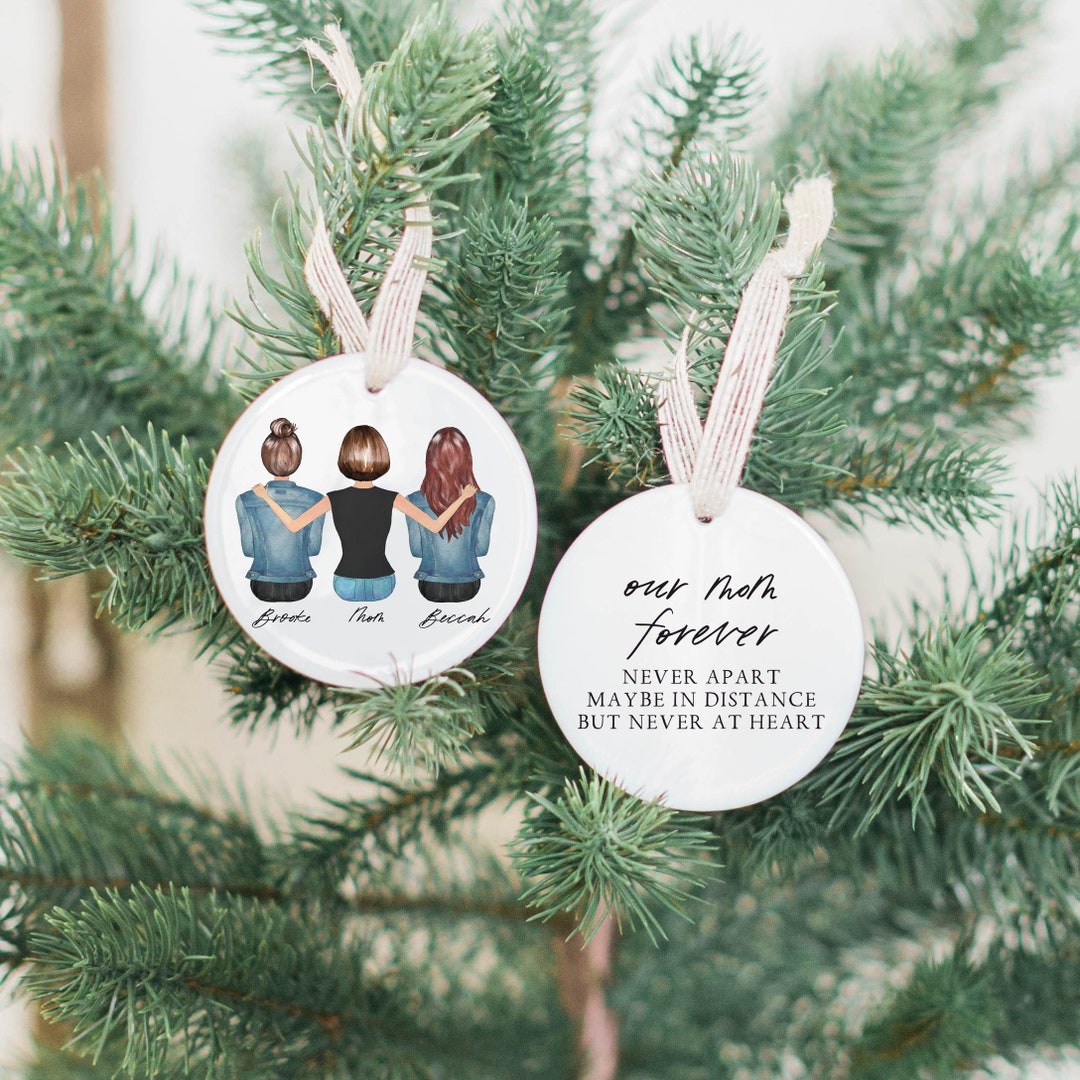 Personalized Ornament, Mom Gift From Daughter, Custom Mother Son Gift ...