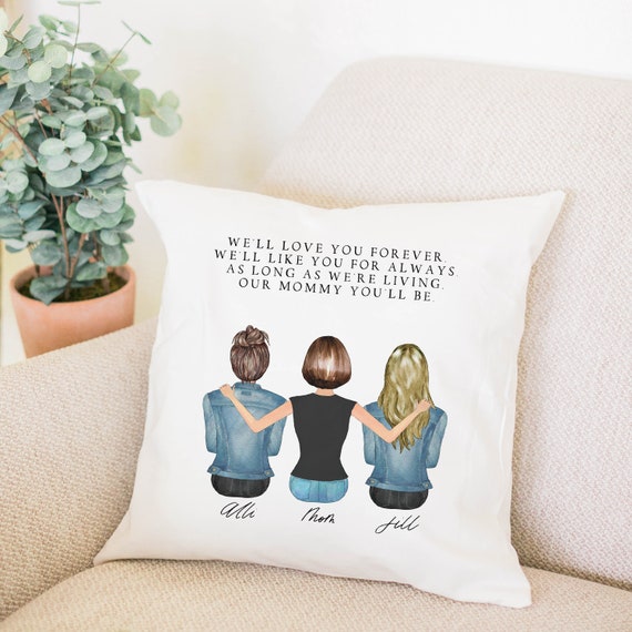 I'll Always Be There Daughter Personalized 17 Throw Pillow,Gift for Mother's Day,Gift for Mom from Daughter,Mother Daughter Gift Mom Gifts