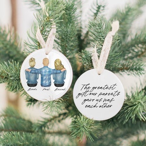 Personalized 2025 Christmas Ornament for Brother Christmas Gift From Sister, Brother Ornament Gift for Brother Birthday, Custom Brother Gift