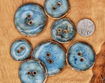 Ceramic Buttons ~ Ceramic Buttons Handmade ~ Buttons for Hats ~ Handmade Buttons ~ Button for Jewelry Making ~ Button for Hair Bows ~ 4007