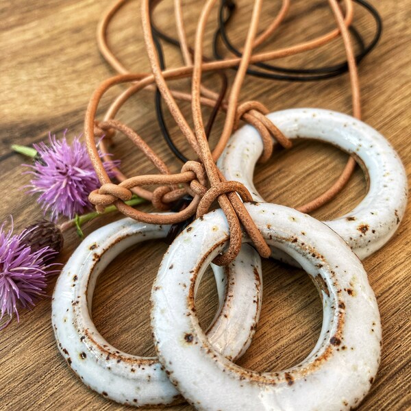Ceramic Pottery Pendant Etsy