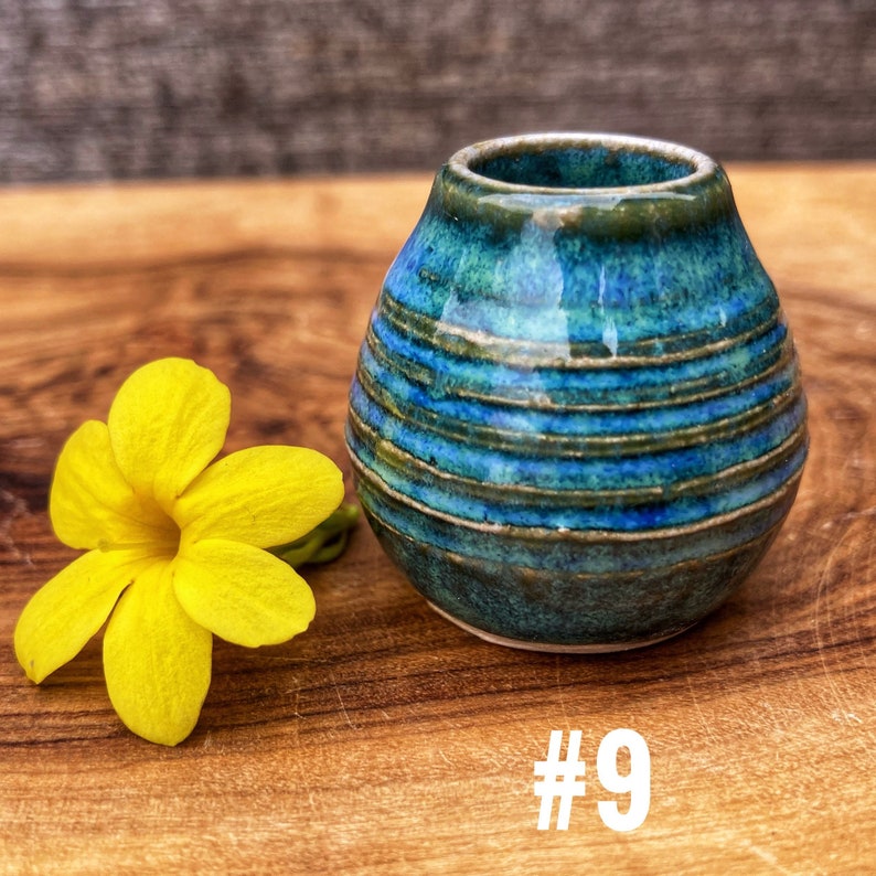 Various Mini Bud Vase Tiny Pottery Vase Single Stem Flower Etsy UK