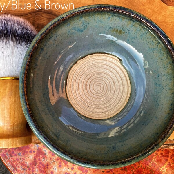 Ceramic Shaving Bowl, Scuttle, Suribachi, various glazes, traditional wet shave bowl, Hygge, Lather Cup, Father's Day, Mens Gift, UK Pottery