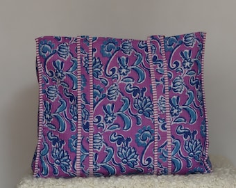 Handmade Quilted Tote Shopping Bag, Floral Print Cotton Handmade Quilted Tote Shopping Bag, Floral Print Cotton