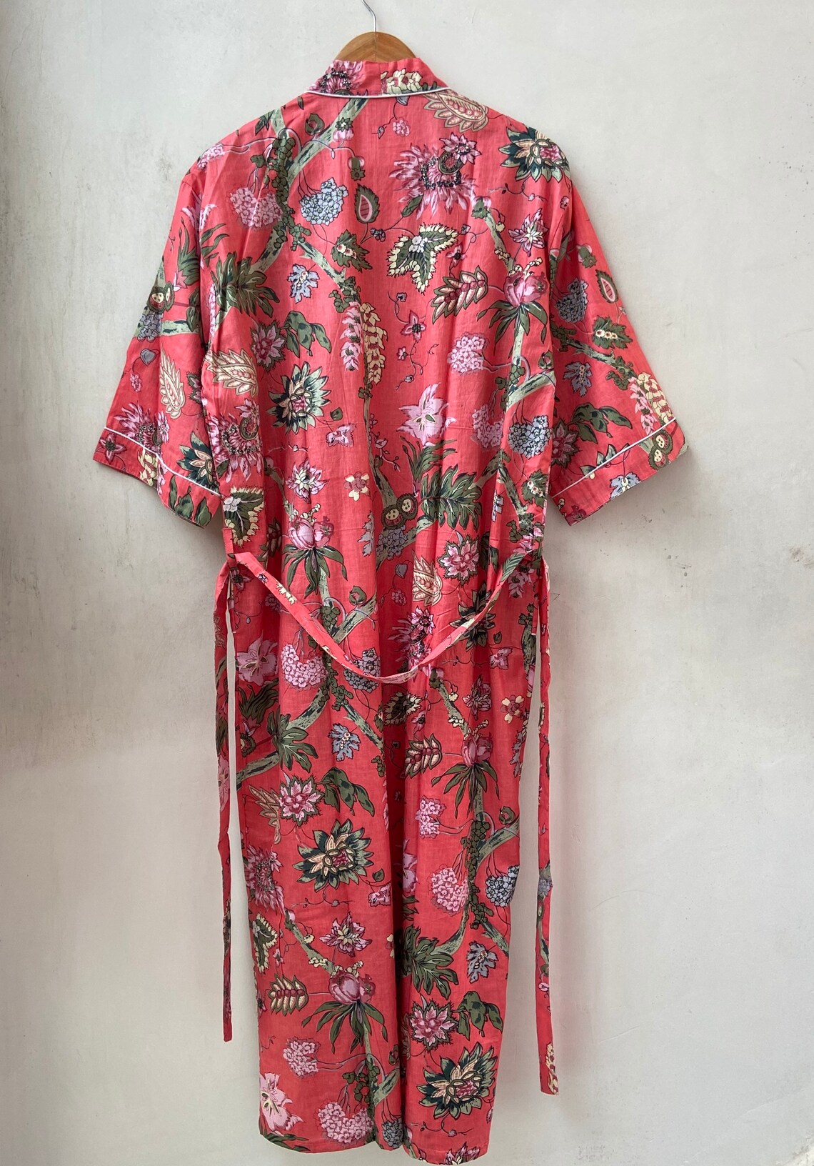 EXPRESS DELIVERY Cotton Kimono Robes Floral Print Kimono Etsy