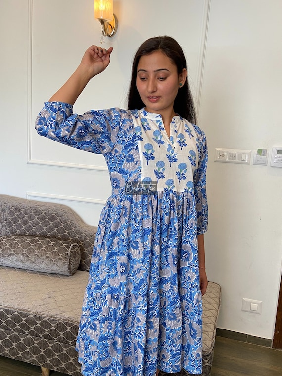 floral sketch tiered cotton midi dress Farm Rio Floral Sketch Tiered Cotton Midi Dress In Floral Sketch White -  55% Off