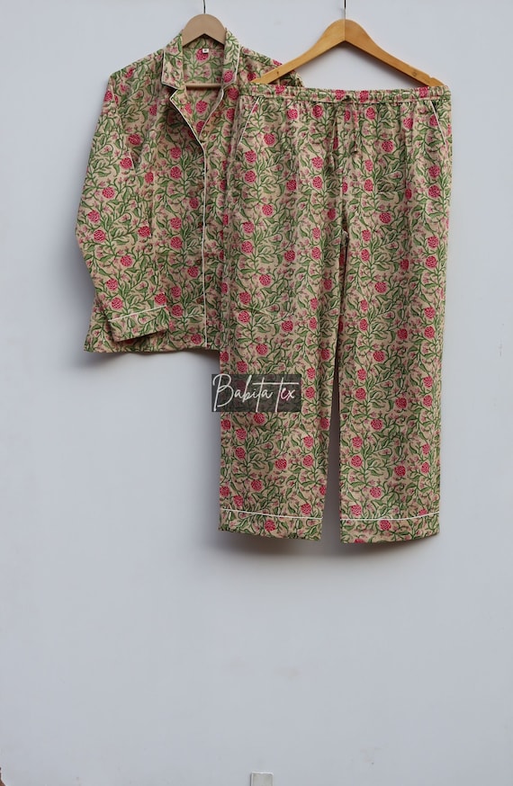 MINTON 花柄 コットンパジャマ MINTON 花柄 パジャマ コットン 新品 Mサイズ - メルカリ