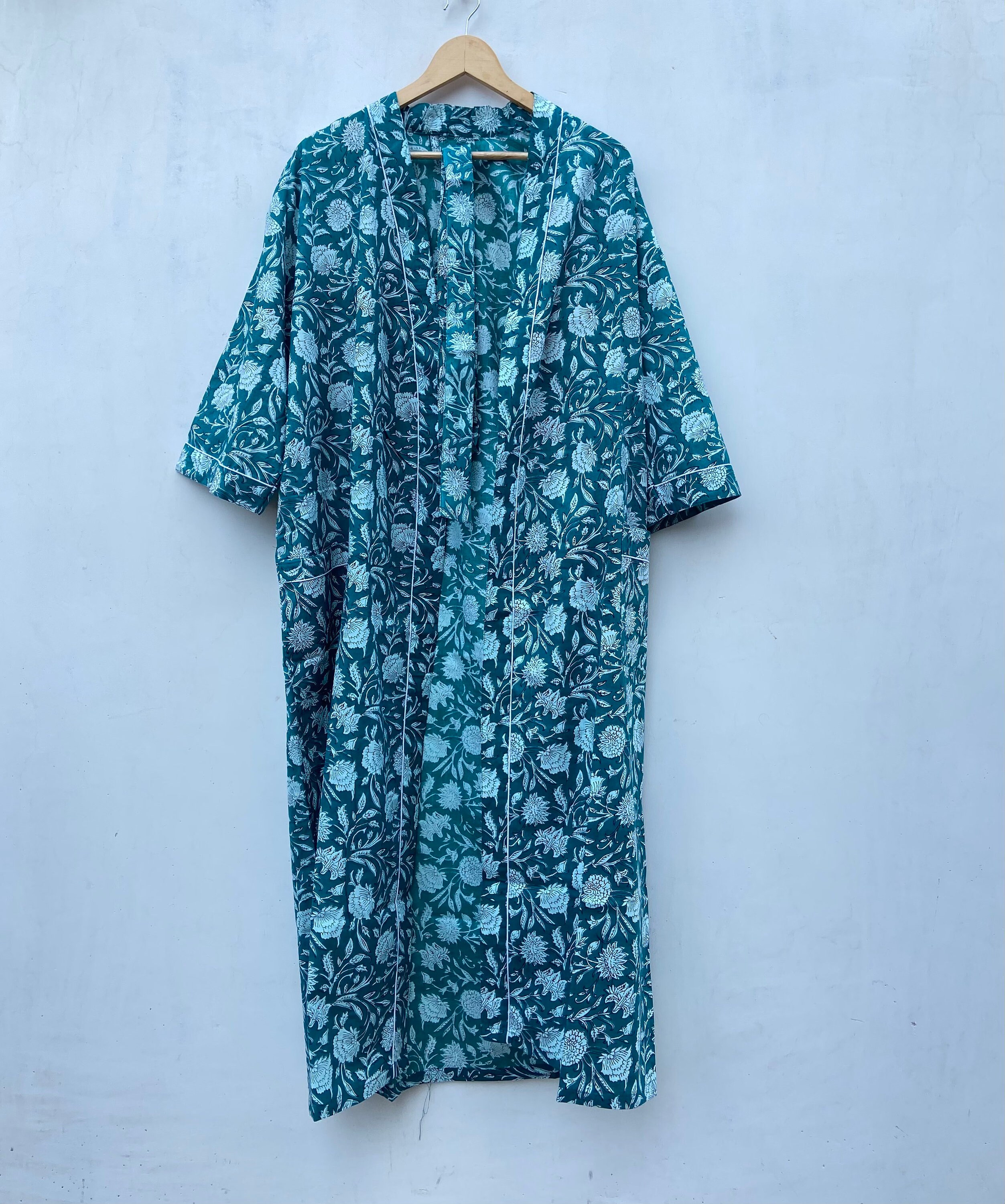 EXPRESS DELIVERY Hand Block Print Cotton Kimono Robes Soft - Etsy