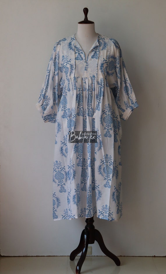 Indian Cotton Dress, Cotton Block Print Dress, Summer Dress, Cotton Midi Dress, Cotton Mini Dress, Cotton Maxi Dress, Indian Block Print
