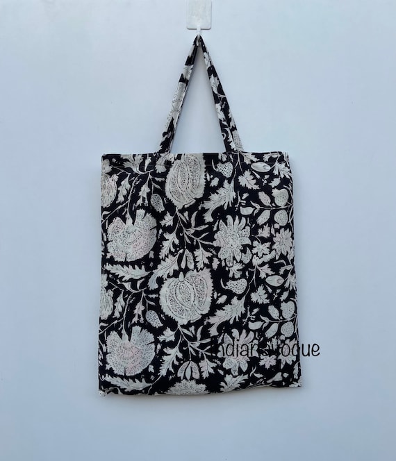 Flower Block Print Market Bag Flower Block Print Market Bag