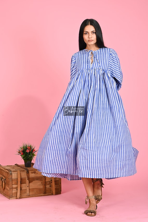 airy gauze empire waist midi dress in stripe Hand Block Print Dress, Cotton Summer Dress, Boho Floral Dress, Resort Wear, Beach Vacation Linen dress Strapless Long Prom Dress Size:43.5 it features a v pdp_merge_tall-julia-dressy-skinny-pants-khaki