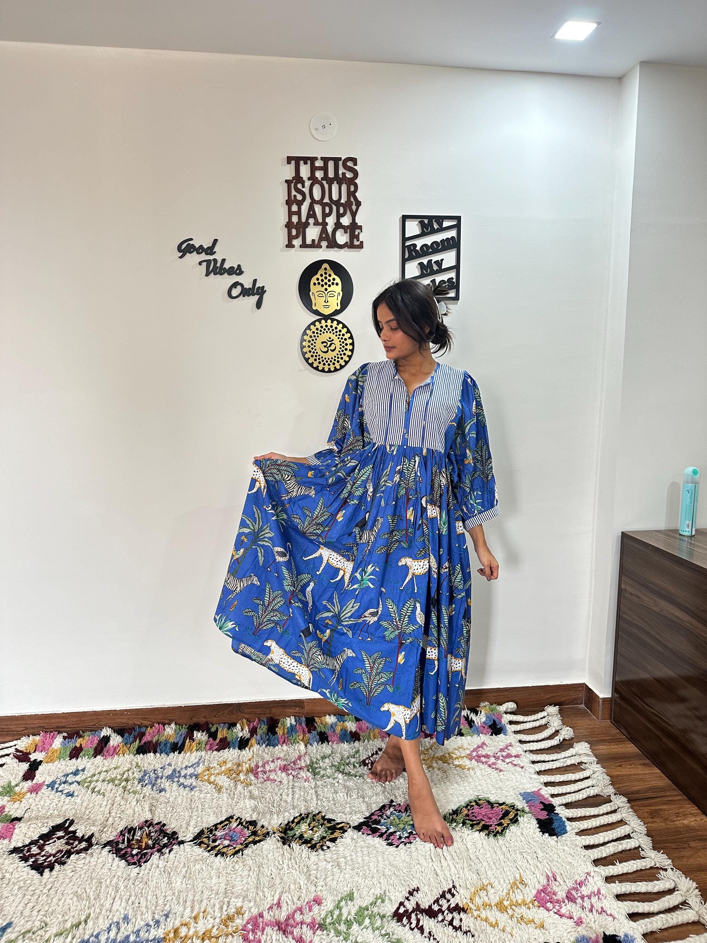 slim fit dress slacks Green Flowering Garden Tree Sleveeless Midi Dress