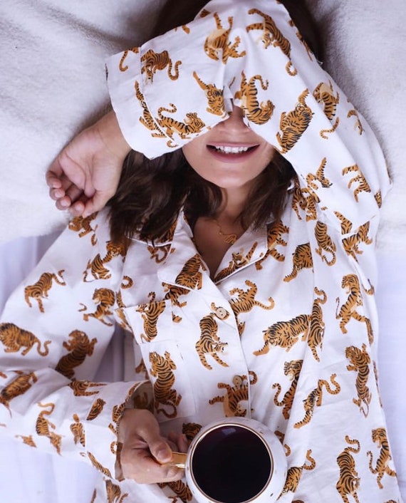 Buy Pretty Loving Thing Women Animal Print Night Dress Shirt & Pyjama set  Multicolor Online at Best Prices in India - JioMart.