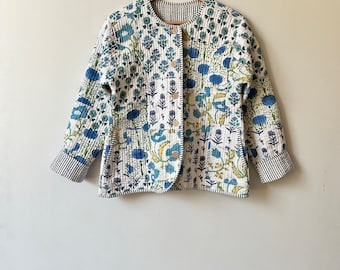 ジャケット・アウター ameri vintage  INDIA BLOCK PRINT JACKET ameri vintage INDIA BLOCK PRINT JACKET（Indian Block Print