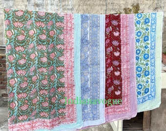 Indian Hand Block Print Beach Sarongs Soft Voile Fabric Summer Pareo Lot