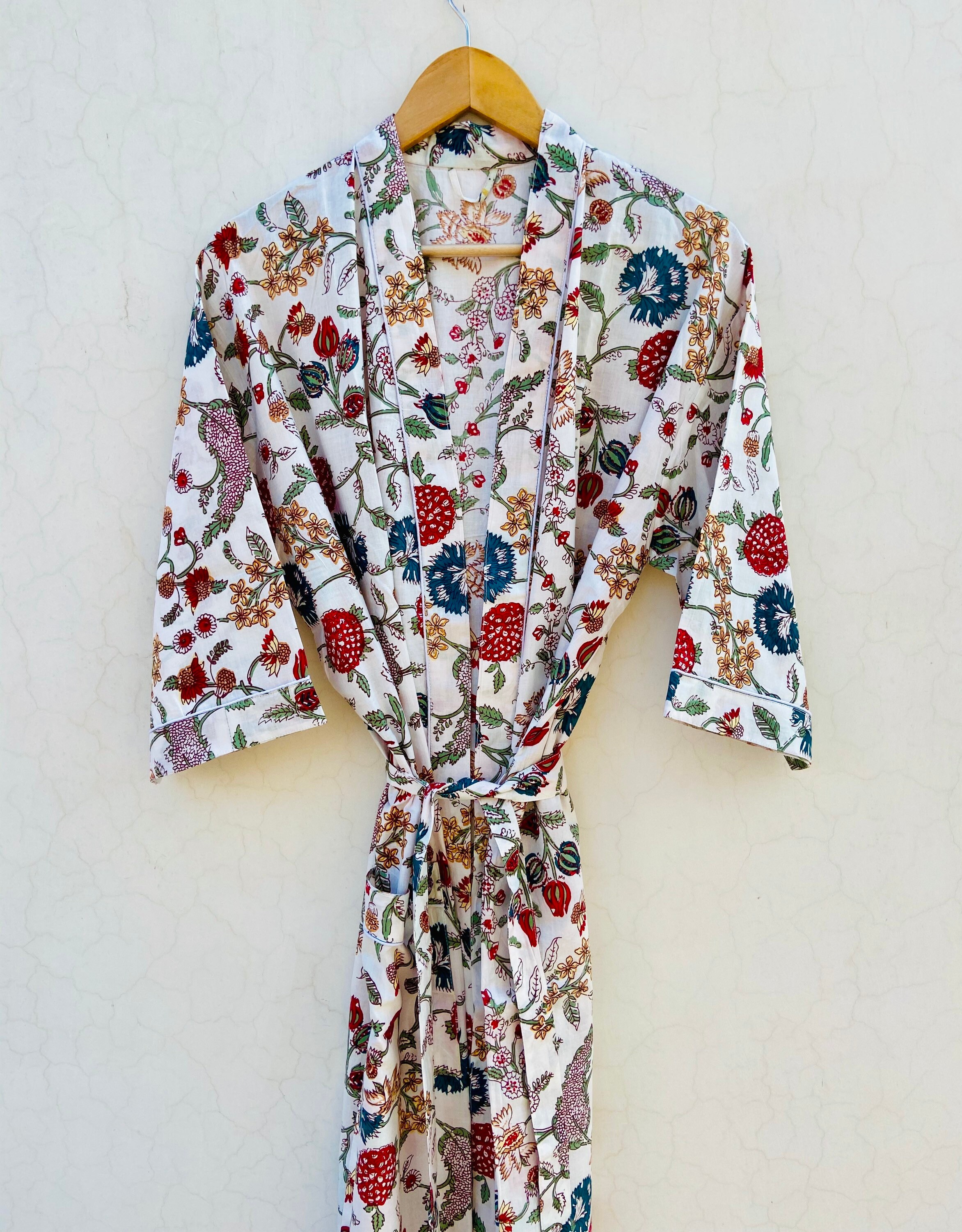 Floral Print Robes Bridesmaid Kimono Robe Floral Kimono Etsy