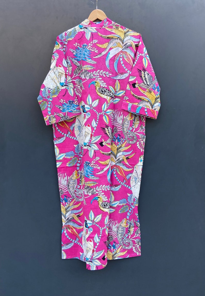 Monkey Print Robes Bridesmaid Kimono Robe Floral Kimono - Etsy