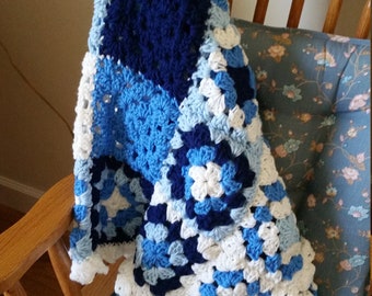 Crochet Blue Baby Blanket