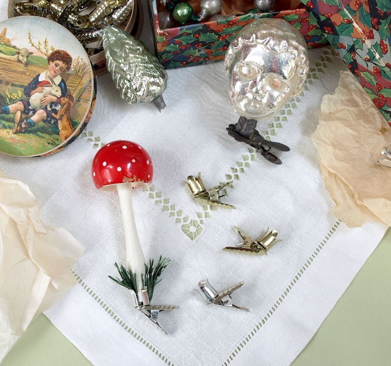 Pronged Ornament Clips Metal Clip Holders for Glass Christmas Etsy