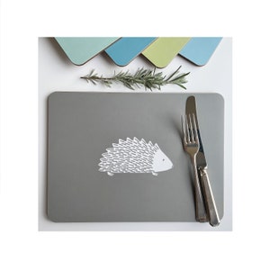 Hedgehog Placemats - Set Of Four, Made in the UK