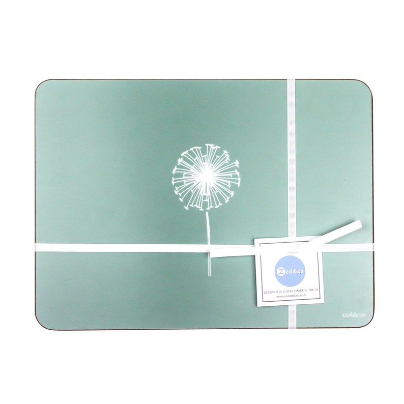 Dandelion Placemats Set of Four, Single, Made in the UK Etsy UK